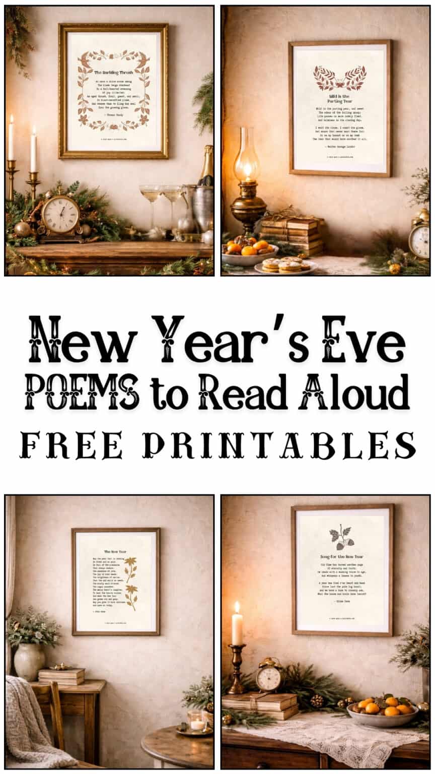 New Year's Eve Poems to Read Aloud (Free Printable) - Once Upon a Printable