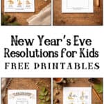 New years eve resolutions for kids activity pack.