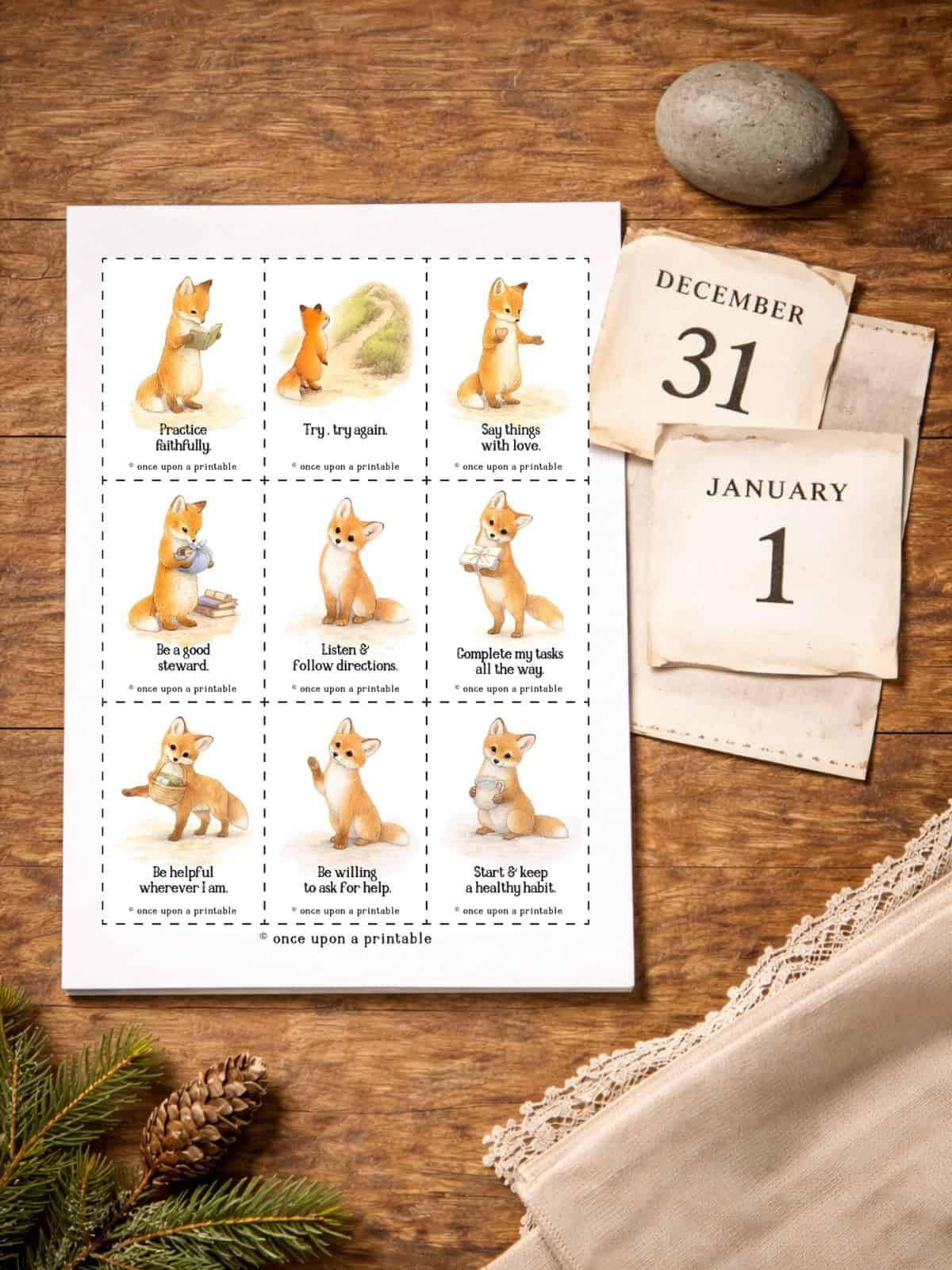 New year's eve resolutions for kids ages 5-8 cut and paste.