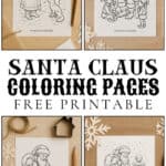 Santa claus coloring pages.