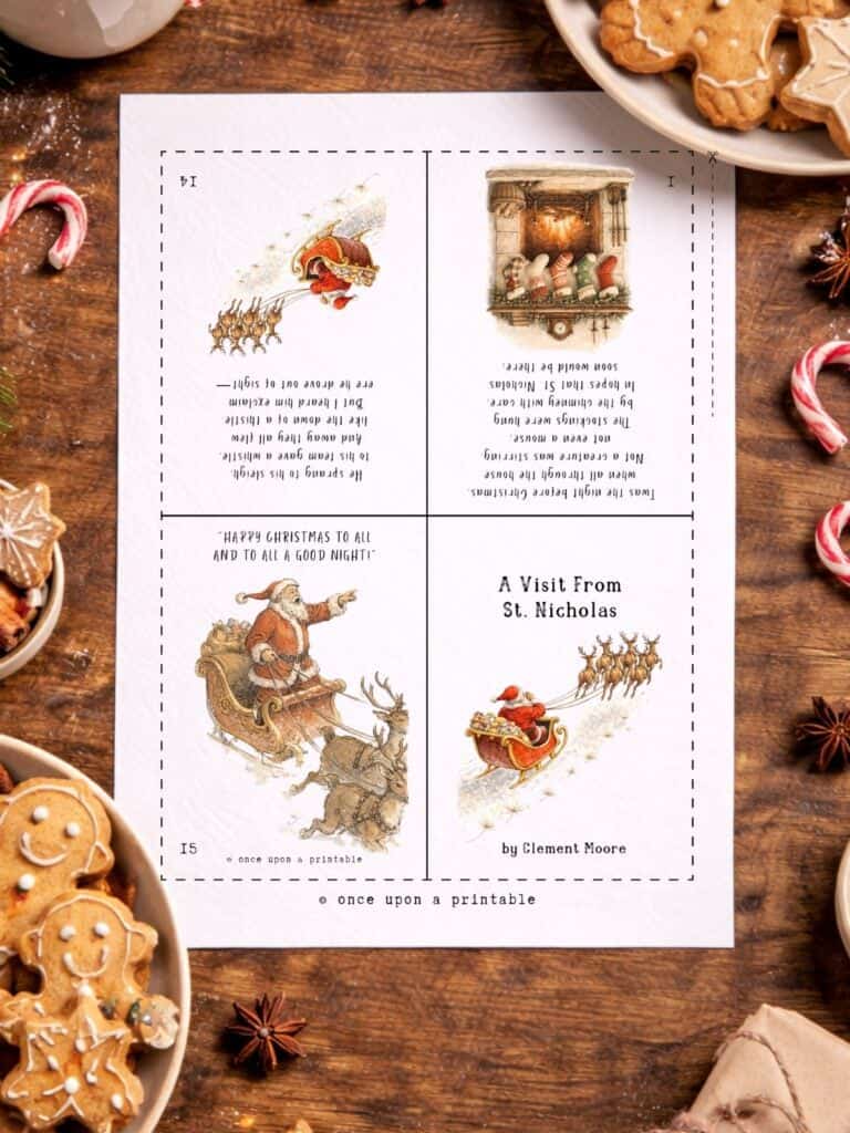 Twas the night before Christmas booklet.