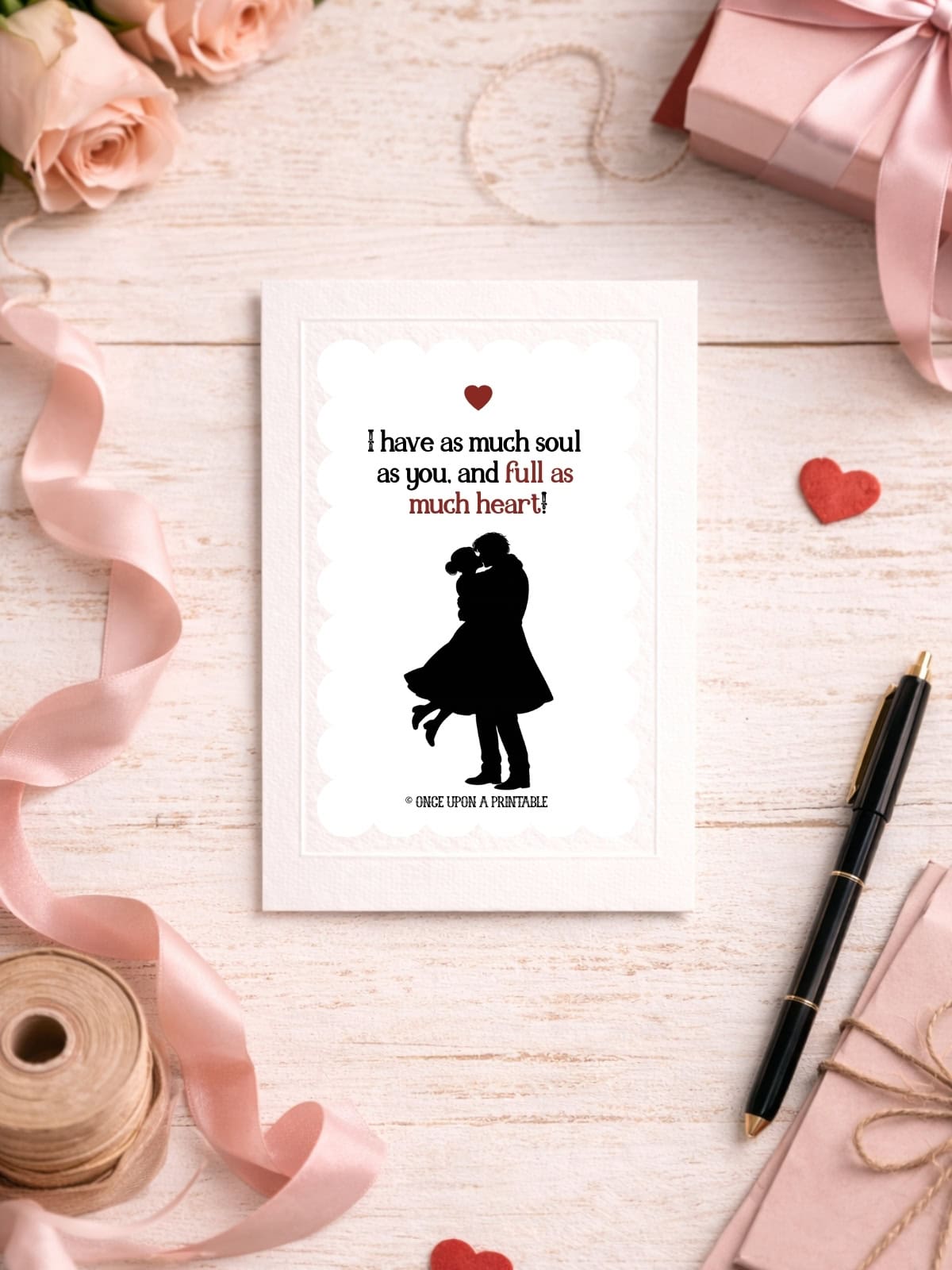 Valentine's Day cards with Jane Eyre quotes.
