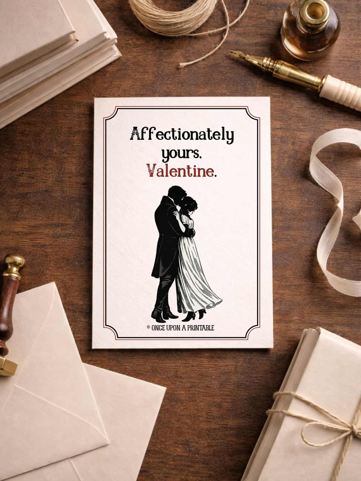 Pride and Prejudice Valentines Day Cards. 