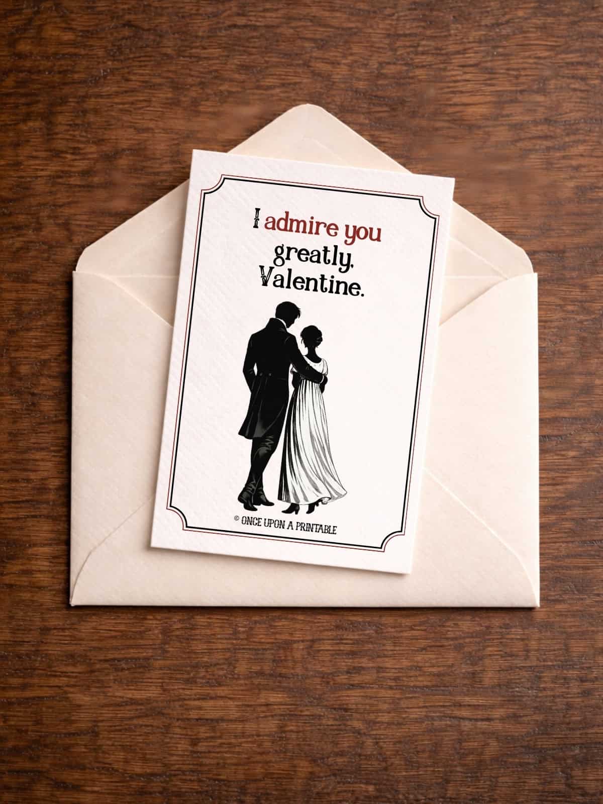 Pride and Prejudice valentines day cards. 