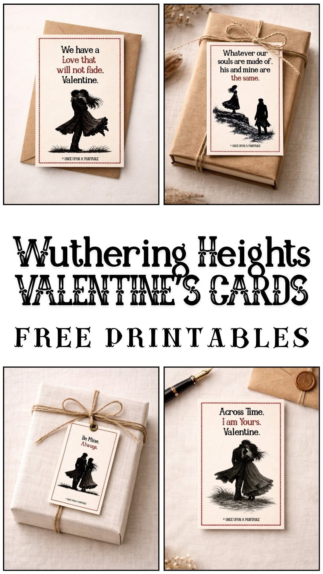 Wuthering Heights valentine's day cards collection.