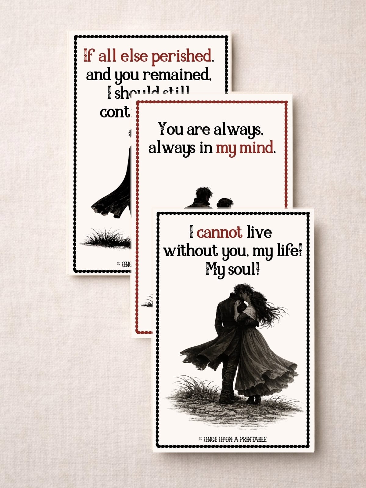 Wuthering Heights Valentines.
