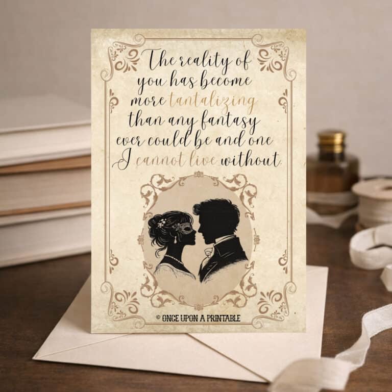 Bridgerton Valentine's day cards.