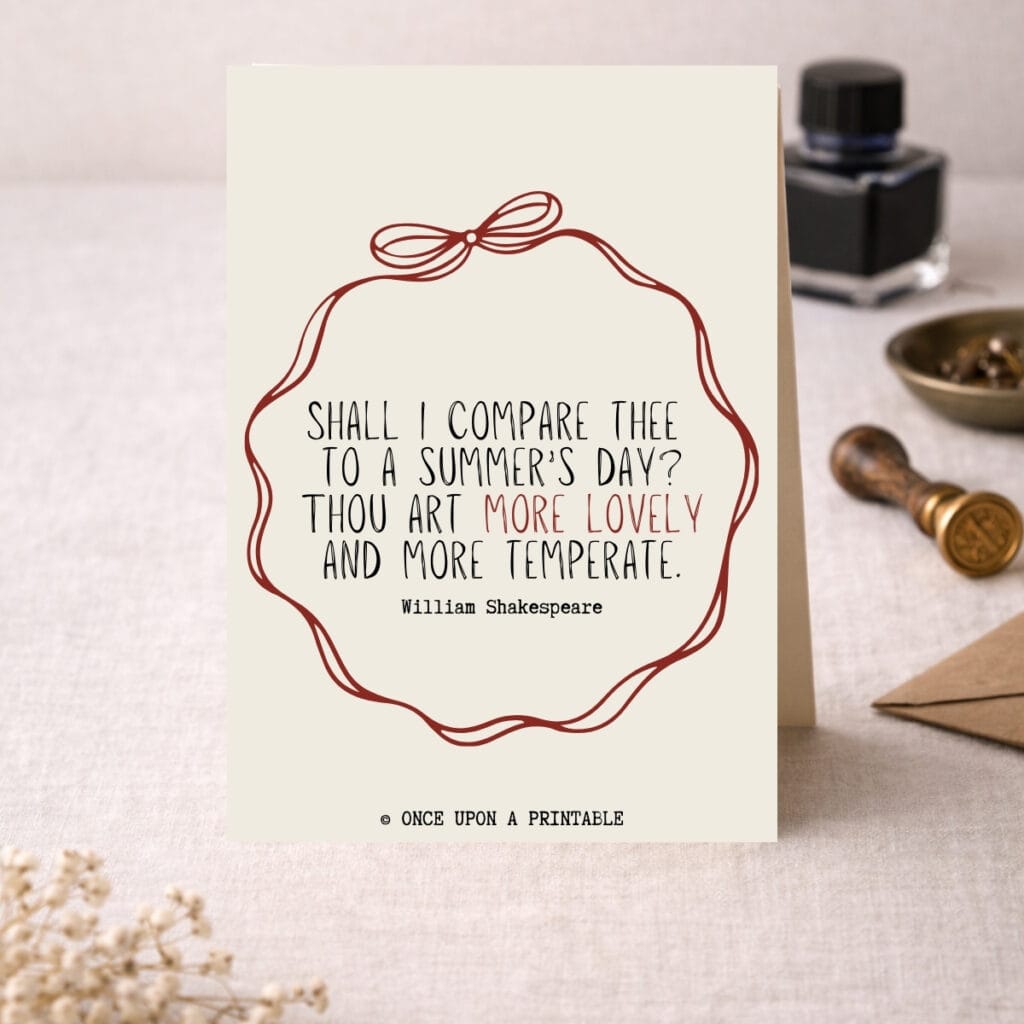 Free printable Valentine's day cards.