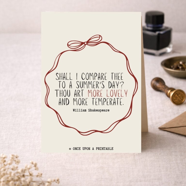 Free printable Valentine's day cards.