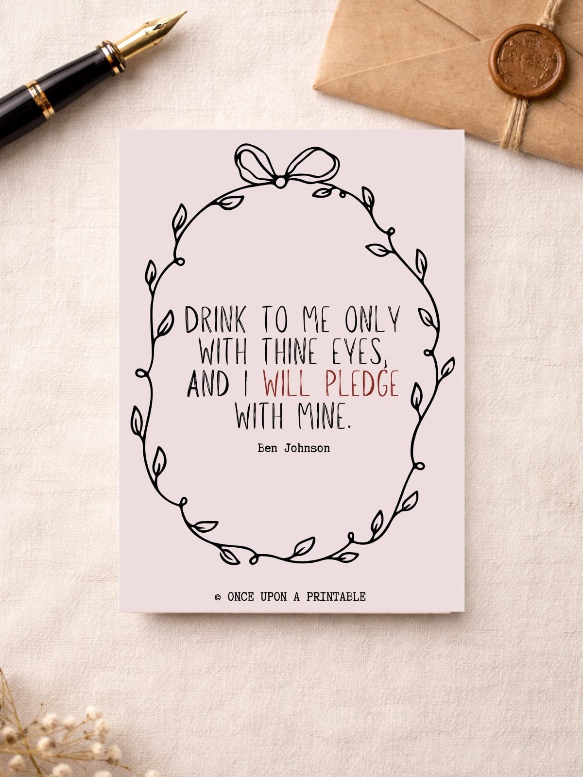 Free printable Valentines cards.