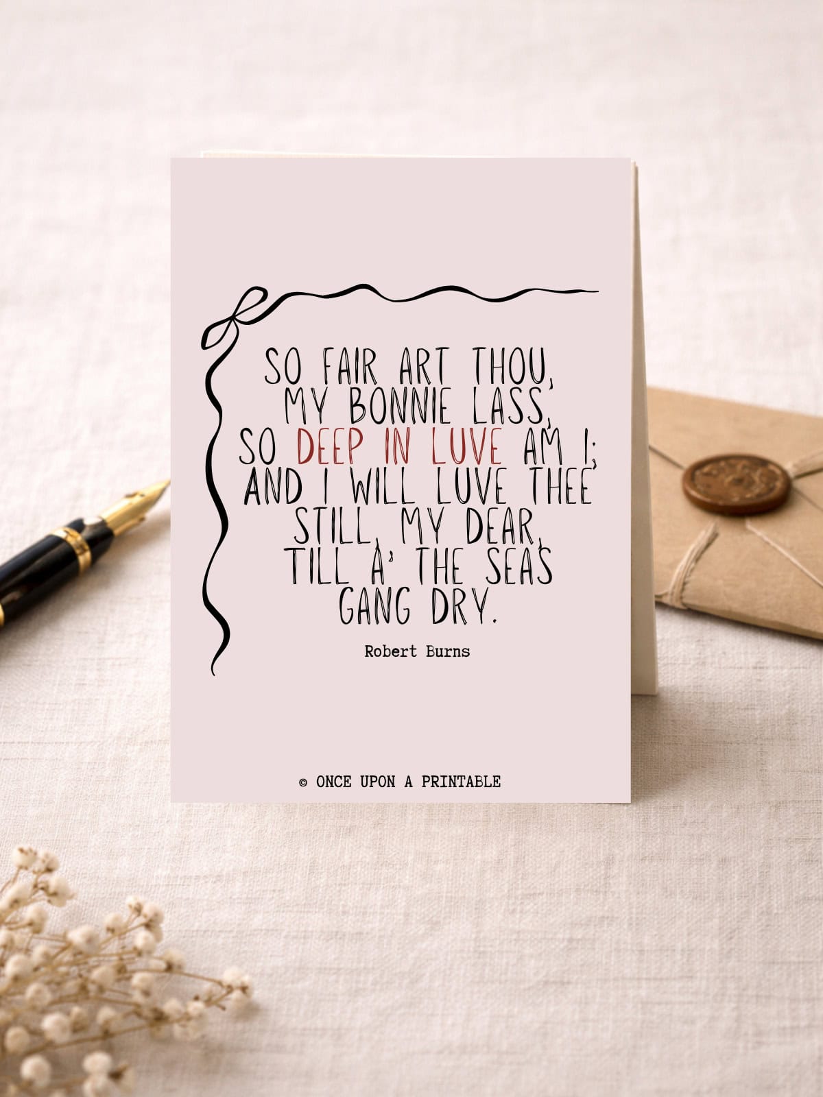 Free printable Valentine's day poetry cards.