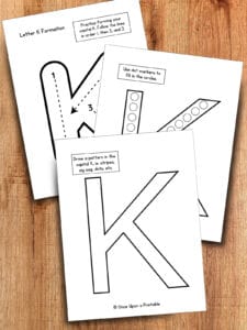 Section K Worksheet.pdf Letter K Worksheets (Free Printables) - Once Upon a Printable