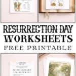Resurrection day worksheet printables.