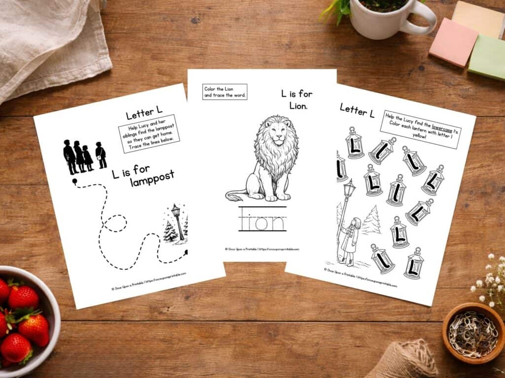 Letter L Worksheet printables. 