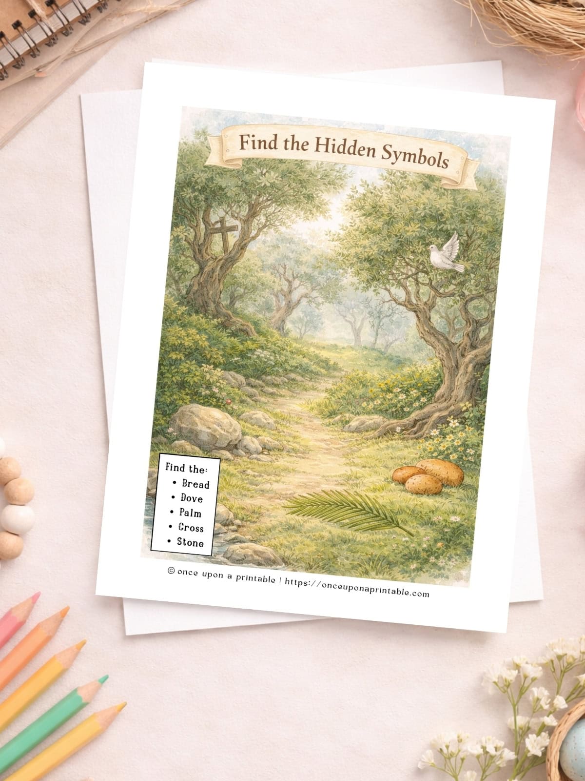 Resurrection day hidden symbols worksheet.