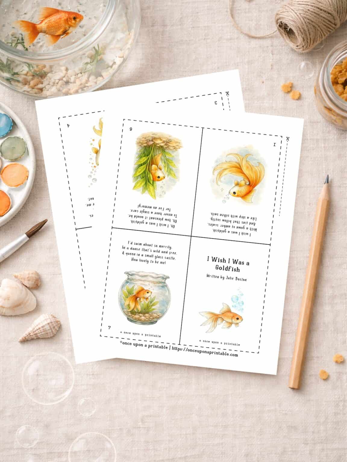 Goldfish Printables (Free + Full Unit Study) - Once Upon a Printable