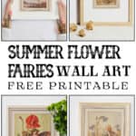 The flower fairies of summer free printables.