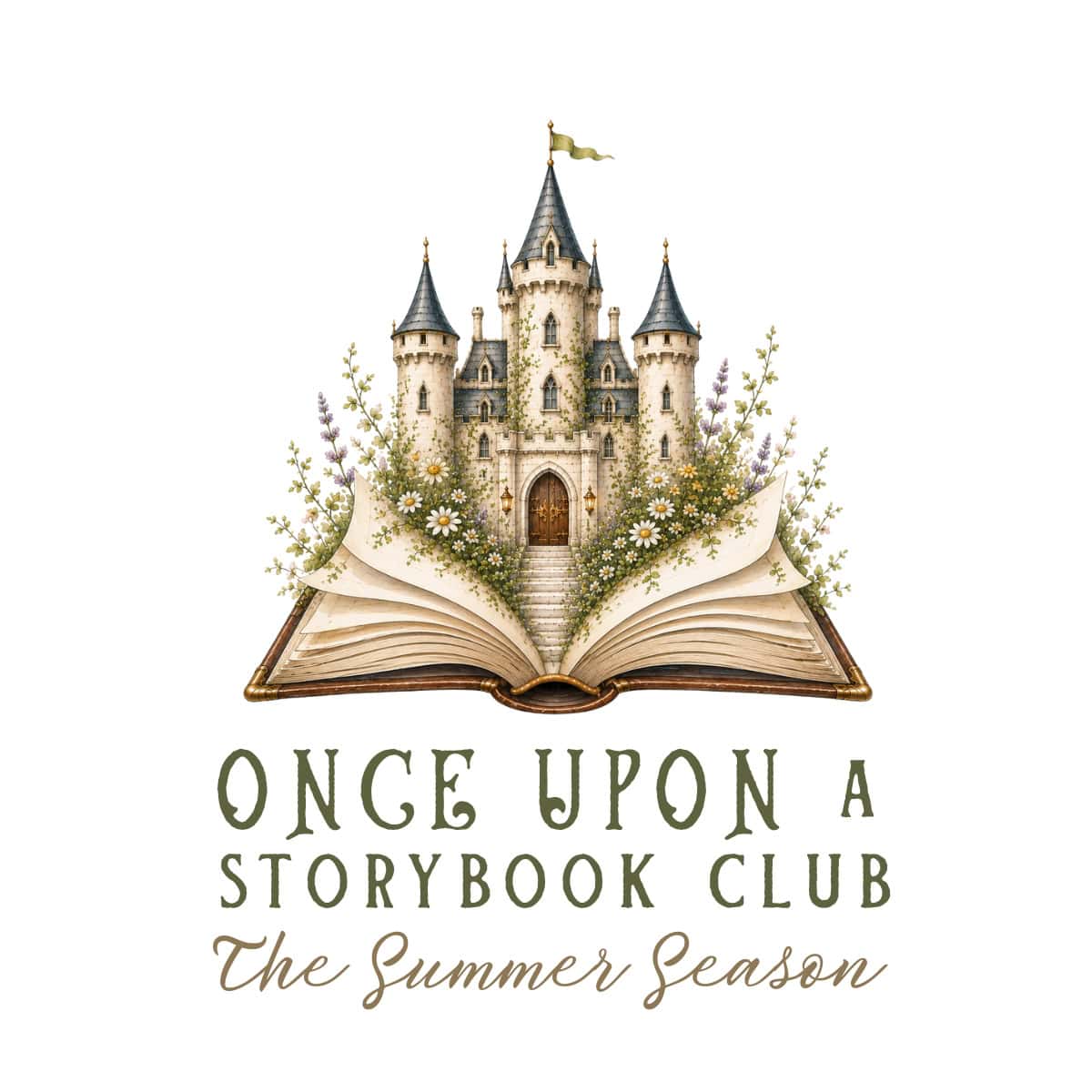 Storybook club summer logo.