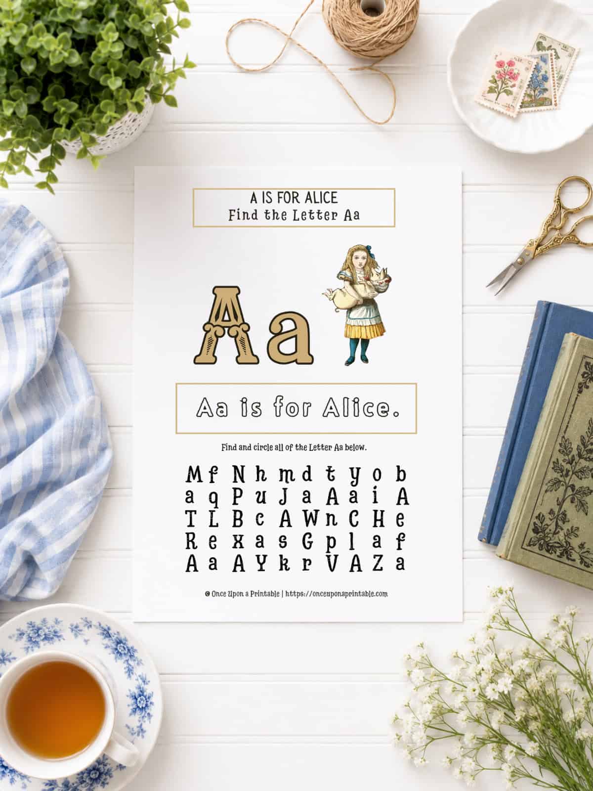 Alice's Adventures in Wonderland Early Learner's worksheets.